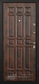Уличная дверь порошок с МДФ №37 с отделкой МДФ ПВХ - фото